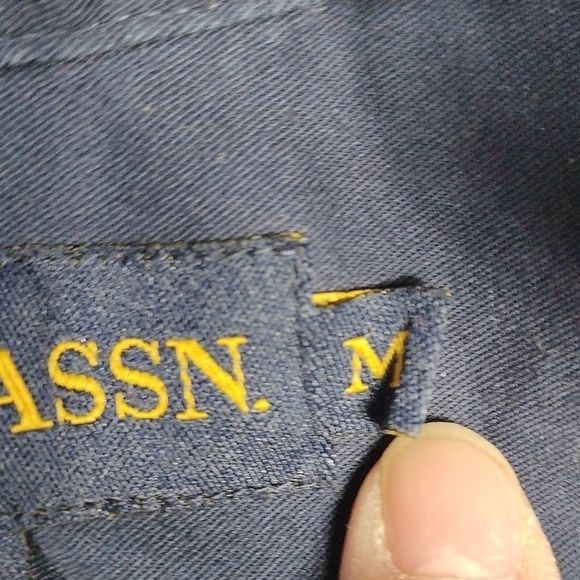 U.S.Polo Assn men's navy blue long sleeved button down shirt size medium - Picture 3 of 10